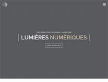 Tablet Screenshot of lumieres-numeriques.fr